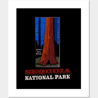 Sequoia National Park Retro Posters and Art